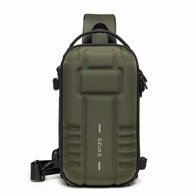OZUKO Hard Shell Flex Bag Men Sports Shoulder Bag Multifunctional Large Capacity Waterproof High Quality Outdoor Tactical Bag