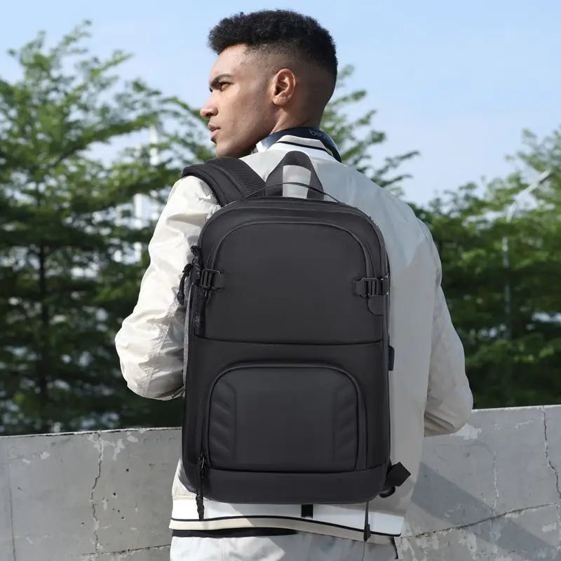 OZUKO Makeup bag Business Backpack Waterproof Light Weight Schoolbag  Value Travel Bag Outdoor Computer Bag