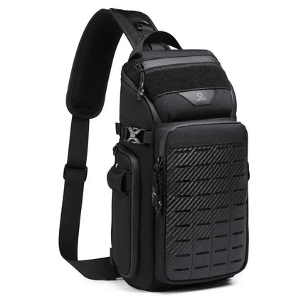 OZUKO Men Chest Bags Outdoor Sports Tactical Crossbody Sling Bags Male Waterproof Travel Multifunctional Shoulder Messenger Bag