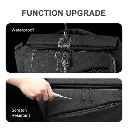 OZUKO Men Crossbody Bags Male Messenger Bag USB Charging Multifunction Riding Waterproof Shoulder Bag Travel Bag Men New