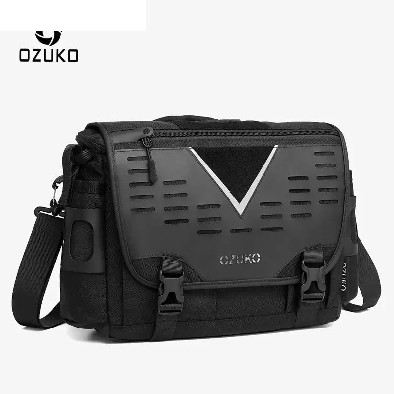 OZUKO Men Shoulder Bag High Quality Large Messenger Bags Male Water Resistant Handbag Outdoor Short Trip Crossbody Bag