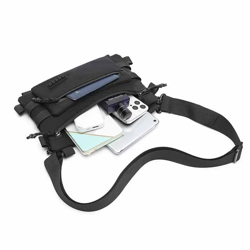 OZUKO Men's Chest Bag Waterproof Satchel for Men and Women Leisure Sports One-shoulder BMessenger Bag