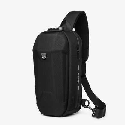 OZUKO Men's EVA Chest Bag Outdoor Riding Men's Cross-body Bag  Sports Motorcycle Waterproof Messenger Bag For Men