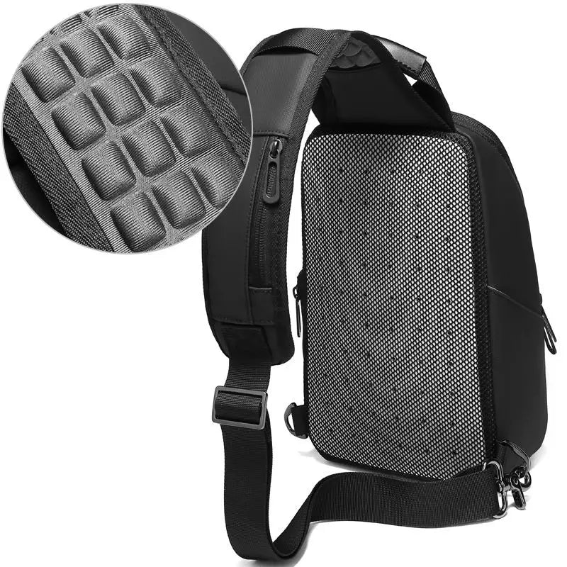 OZUKO Men's Waterproof Crossbody Bag High Quality Male Messenger Shoulder Bag Short Trip Casual Sling Bags for 9.7 inch iPad New