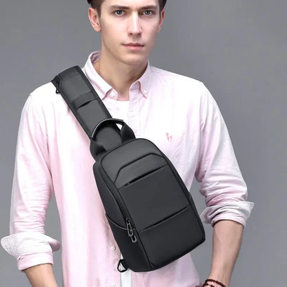 OZUKO Men's Waterproof Crossbody Bag High Quality Male Messenger Shoulder Bag Short Trip Casual Sling Bags for 9.7 inch iPad New