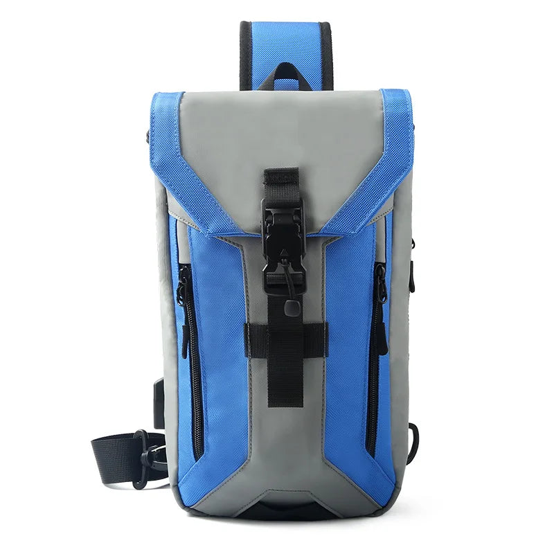 OZUKO Messenger bag Men Anti-theft Crossbody Bag 9.7 inch IPAD High Quality Waterproof Male Sling Shoulder Messenger Bag Chest