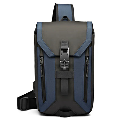 OZUKO Messenger bag Men Anti-theft Crossbody Bag 9.7 inch IPAD High Quality Waterproof Male Sling Shoulder Messenger Bag Chest