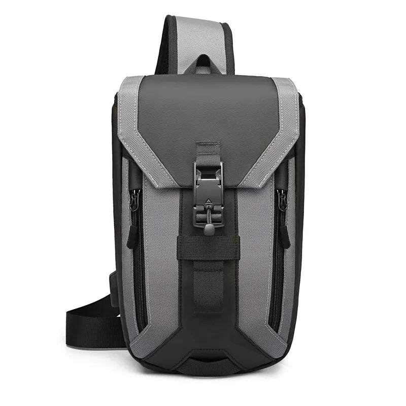 OZUKO Messenger bag Men Anti-theft Crossbody Bag 9.7 inch IPAD High Quality Waterproof Male Sling Shoulder Messenger Bag Chest