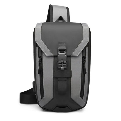 OZUKO Messenger bag Men Anti-theft Crossbody Bag 9.7 inch IPAD High Quality Waterproof Male Sling Shoulder Messenger Bag Chest