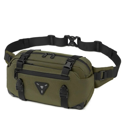OZUKO Motorcycle leg bag Handbag Chest Bag Multifunctional Large Capacity Casual Fanny Pack Male sports cycling Fanny Pack