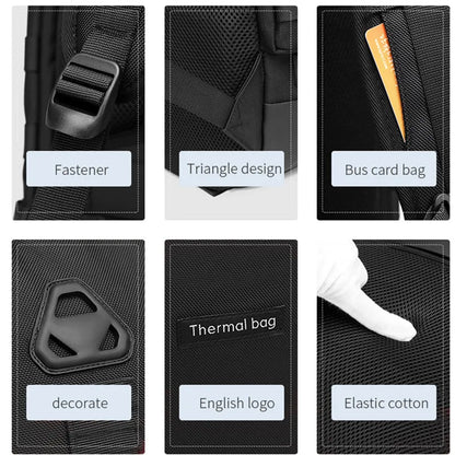 OZUKO Multifunction Men Backpack Large Capacity Waterproof Backpacks 17 Laptop Backpack Travel Business Male USB Charging Bag