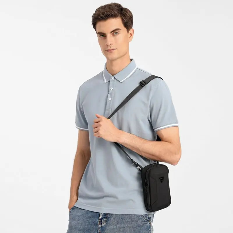 OZUKO Sling bag Fashion Men Crossbody Bag High Quality Waterproof Male Shoulder Messenger Bags for Teenage Small Clutch Handbag