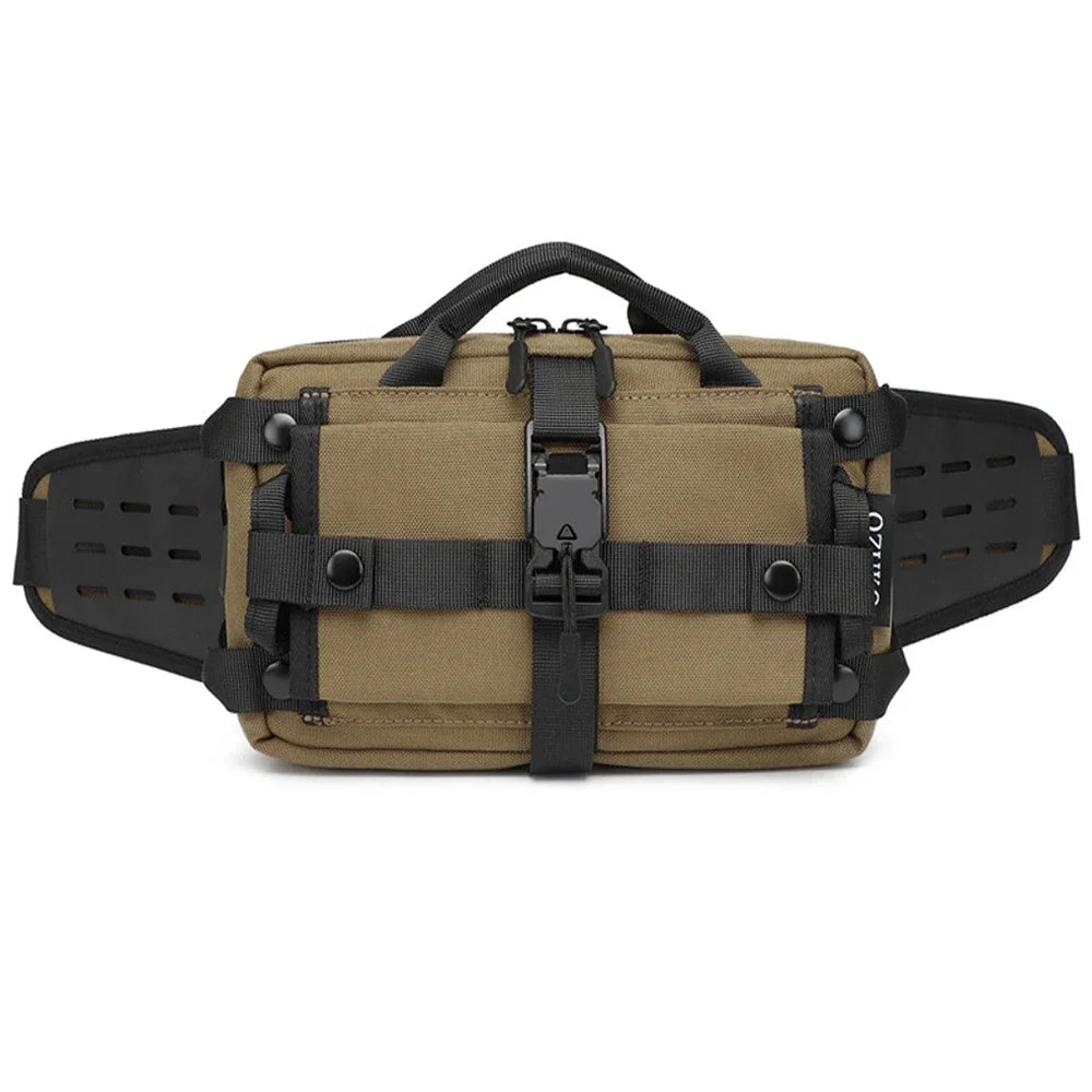 OZUKO Tactical belt bag Waist Bag Sports Chest Pack Waterproof Shoulder Belt Bag EDC Crossbody Bags for Hunting Camping Hiking