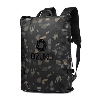 OZUKO Teenager mochilas Backpack Motorcycle Backpacks 15.6 inch Laptop Fashion Teenager Male Waterproof Travel Bag Mochilas