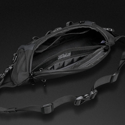 OZUKO Waist Bag Fashion Men Outdoor Sports Tactical Fanny Pack Multifunction Waterproof Male Chest Bag Mens Crossbody Bags Bum