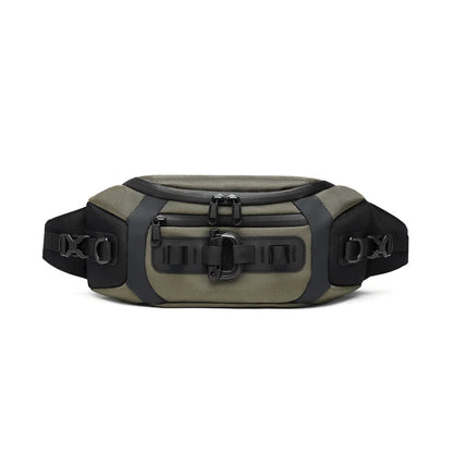 OZUKO Waist Bag Fashion Men Outdoor Sports Tactical Fanny Pack Multifunction Waterproof Male Chest Bag Mens Crossbody Bags Bum