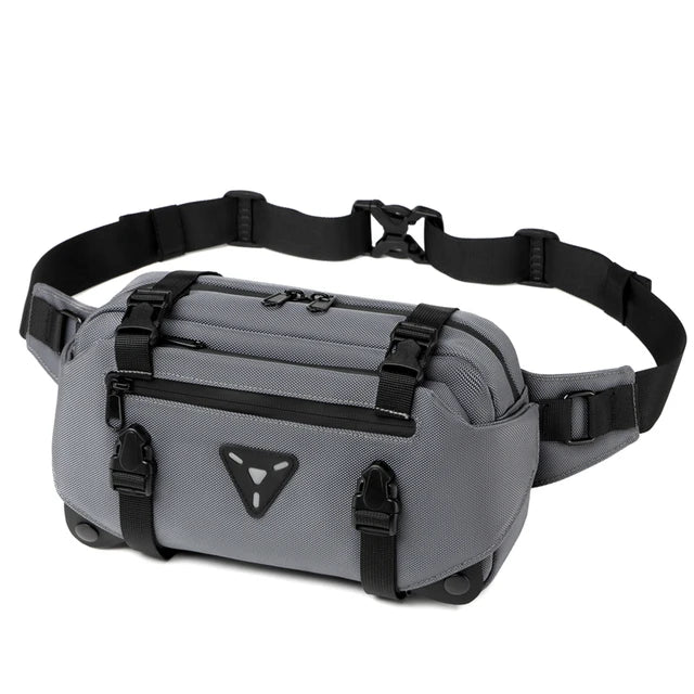 OZUKO Waist Bag Waterproof Handbag Chest Bag Multifunctional Large Capacity Casual Fanny Pack Male sports cycling Fanny Pack