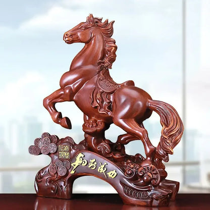 Office Horse Ornaments Zodiac Animal Horse Fortune Living Room Wine Cooler  Table Decor Horse To Success Gifts