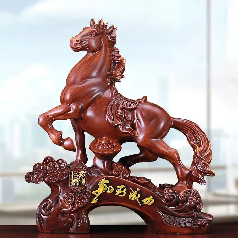 Office Horse Ornaments Zodiac Animal Horse Fortune Living Room Wine Cooler  Table Decor Horse To Success Gifts
