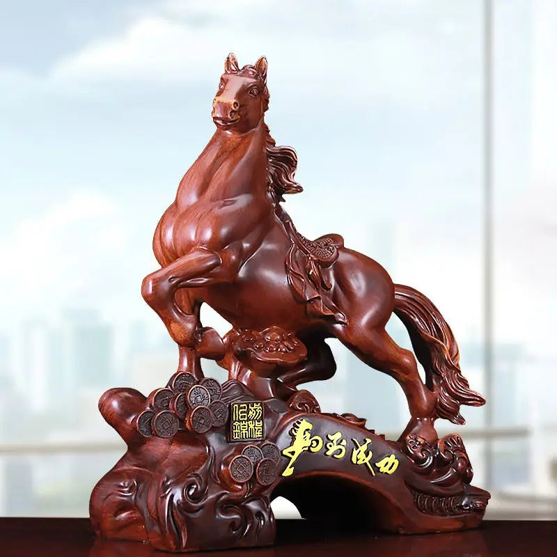 Office Horse Ornaments Zodiac Horse Fortune Living Room Wine Cooler Entryway Tea Table Decor Horse To Success Gifts