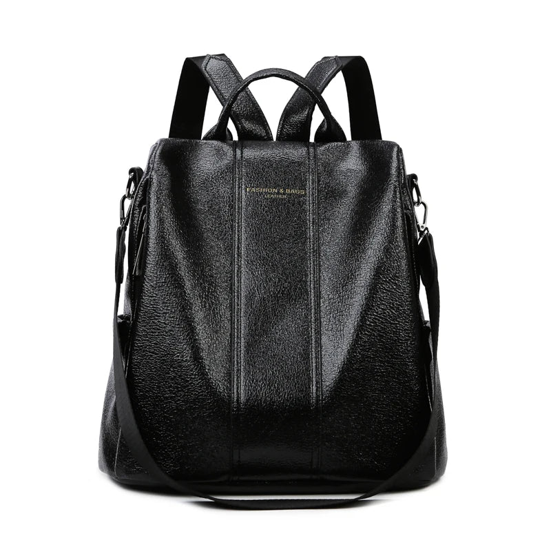 Oil Wax Leather Backpack Women Anti theft Backpacks and School Bags Large Capacity Travel Backpack Mochilas Mujer 2023 Rucksack