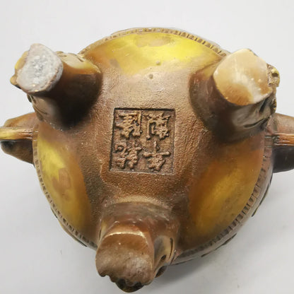 Old Chinese Pure Brass 12 Zodiac Lion Beast Incense Burner Censer Antique Statue