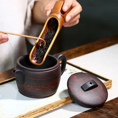 Old Purple Mud Twisted Clay Teapot, Zisha Teapot, Yixing Handmade Pot, Kung-Fu Teaware, Purple Clay Drinkware for Puer