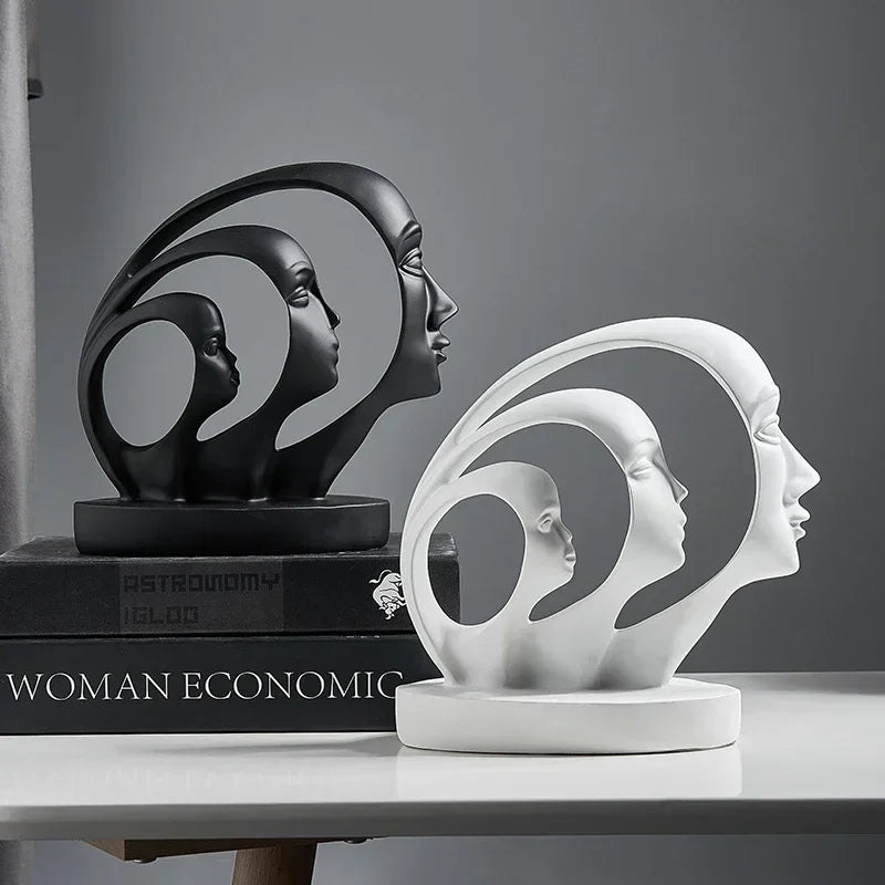 One Piece Resin Statue Figure Home Decoration Accessories For Living Room Modern Abstract Sculpture Art Office Desk Decor Gifts