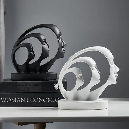 One Piece Resin Statue Figure Home Decoration Accessories For Living Room Modern Abstract Sculpture Art Office Desk Decor Gifts
