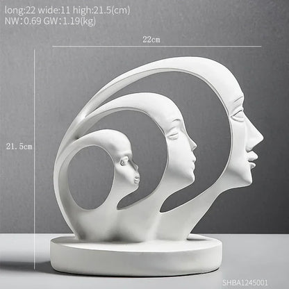 One Piece Resin Statue Figure Home Decoration Accessories For Living Room Modern Abstract Sculpture Art Office Desk Decor Gifts