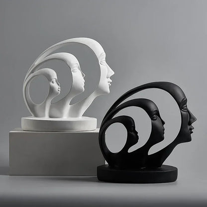 One Piece Resin Statue Figure Home Decoration Accessories For Living Room Modern Abstract Sculpture Art Office Desk Decor Gifts