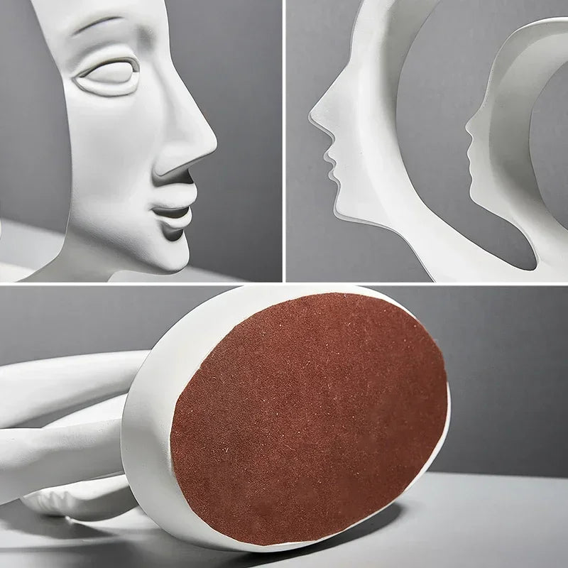 One Piece Resin Statue Figure Home Decoration Accessories For Living Room Modern Abstract Sculpture Art Office Desk Decor Gifts