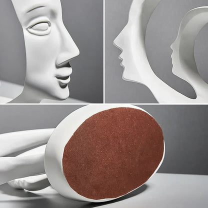 One Piece Resin Statue Figure Home Decoration Accessories For Living Room Modern Abstract Sculpture Art Office Desk Decor Gifts