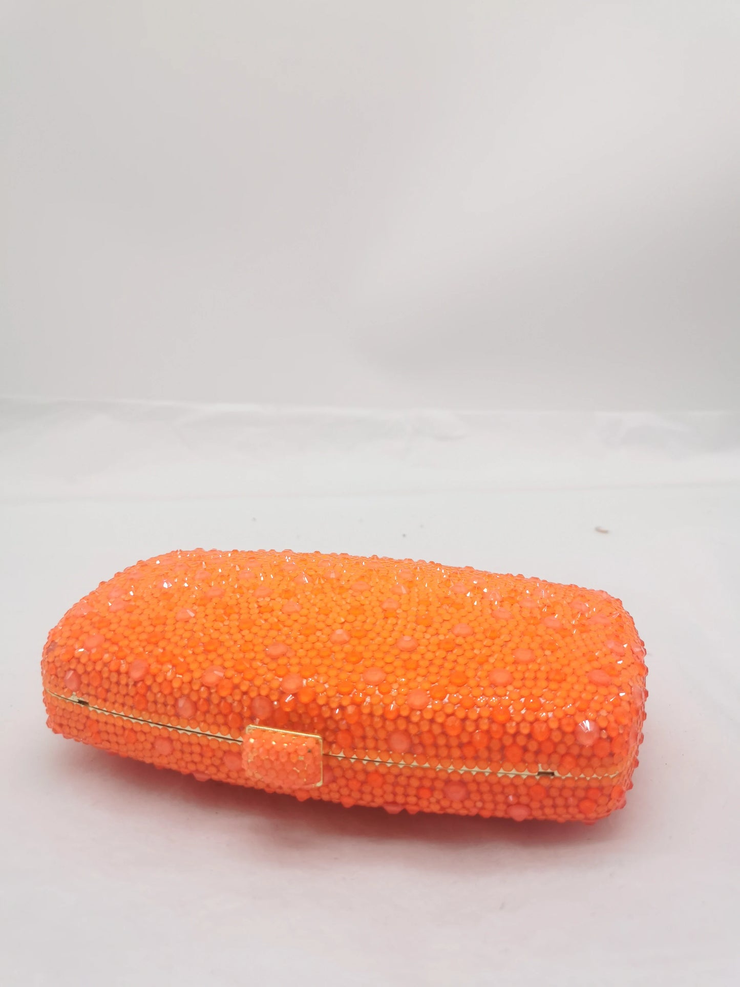 Orange Diamond Bling Diamond Women Evening Clutches Bags Formal Dinner Bridal Crystal Clutch Purses Wedding Party Lady Handbags