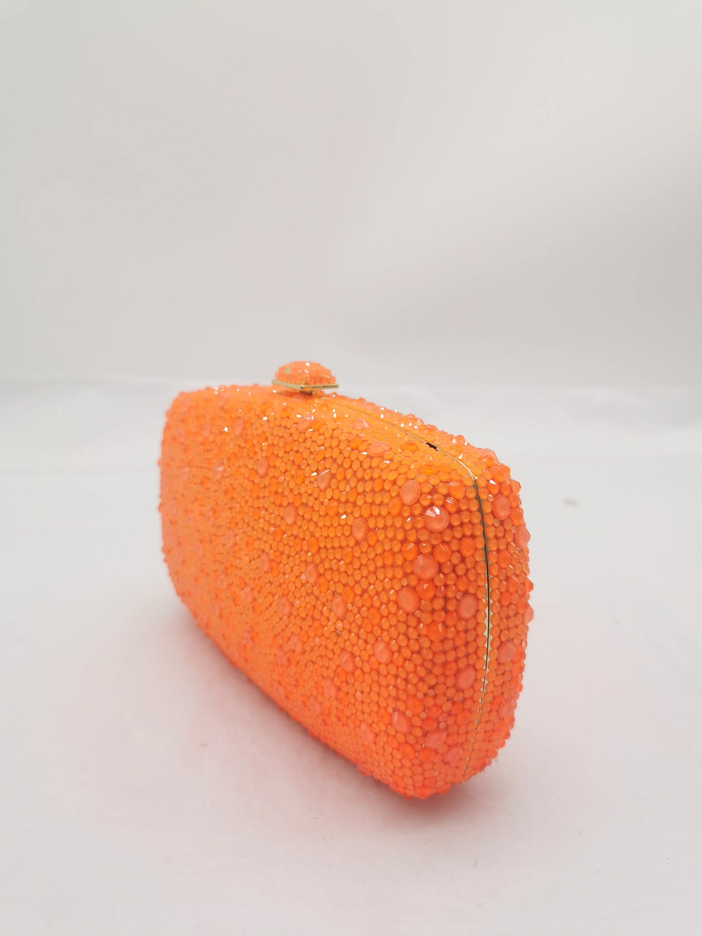 Orange Diamond Bling Diamond Women Evening Clutches Bags Formal Dinner Bridal Crystal Clutch Purses Wedding Party Lady Handbags