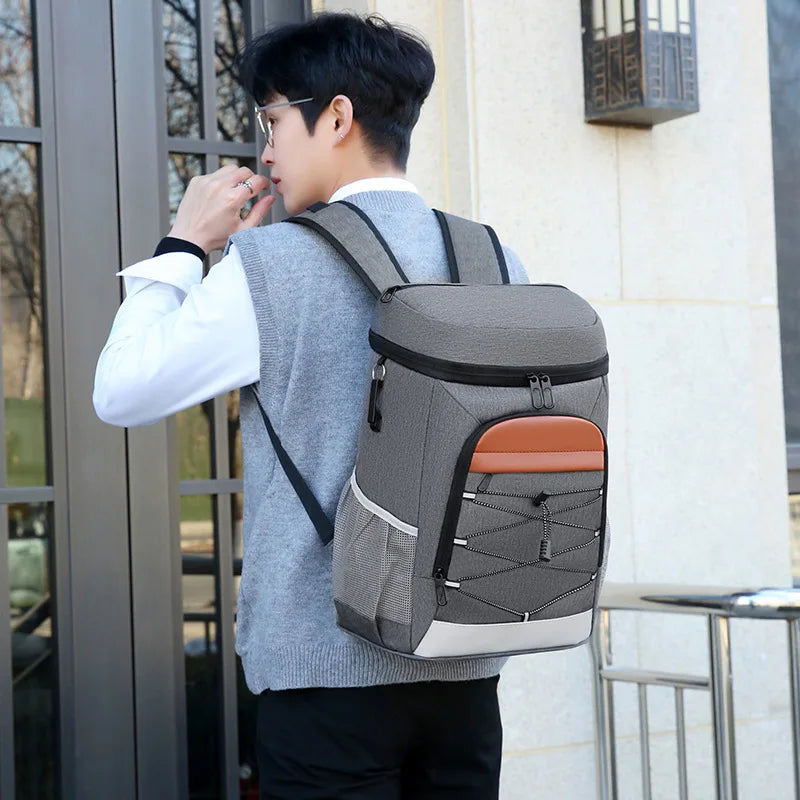 Outdoor Insulated Backpack Leakproof Lightweight Waterproof Large Capacity Camping Picnic Lunch Backpack