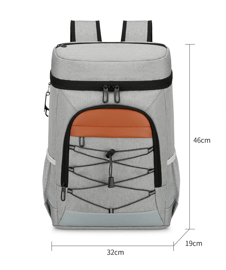 Outdoor Insulated Backpack Leakproof Lightweight Waterproof Large Capacity Camping Picnic Lunch Backpack