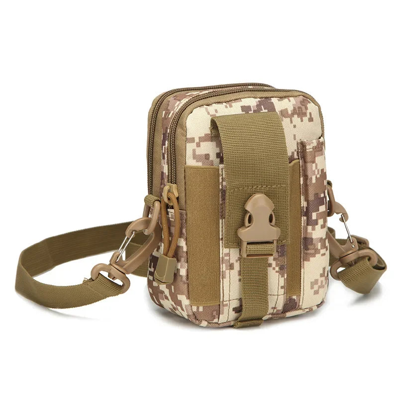 Outdoor Men Waist Pack Bum Bag Pouch Waterproof Tactical Military Sport Hunting Belt Molle Nylon Mobile Phone Bags Travel Tools
