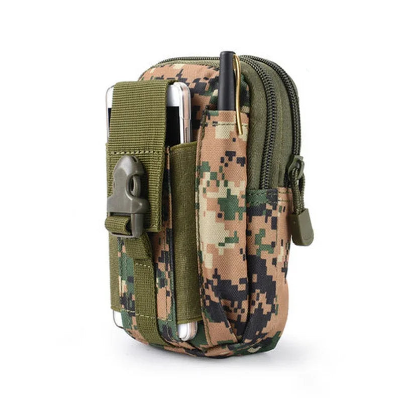 Outdoor Men Waist Pack Bum Bag Pouch Waterproof Tactical Military Sport Hunting Belt Molle Nylon Mobile Phone Bags Travel Tools