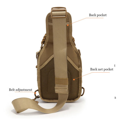 Outdoor Shoulder Bag 900d Oxford Men's Outdoor crossbody Bag Camping, hiking, fishing, hiking
