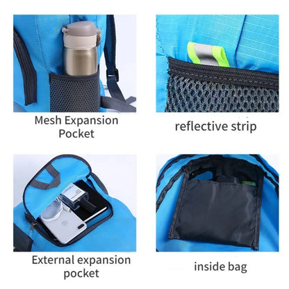 Outdoor Sports Mountaineering Leisure Backpack Foldable Travel Bag for Men and Women Same Style Bag Waterproof Travel Rucksack