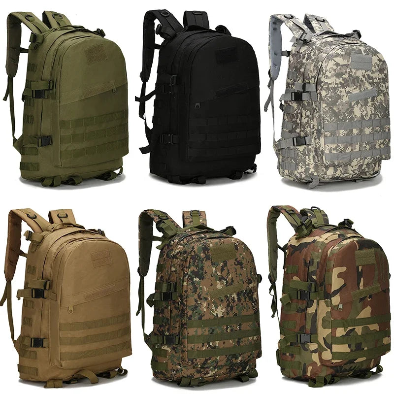 Outdoor Tactical Backpack 40L Large Capacity Molle Assault Bags Camouflage Trekking Hunting Camping Hiking Bag New