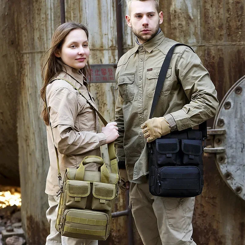 Outdoor Tactical Messenger Bag Handbag School Bag Camouflage Men's Tool Bags Waterproof Backpack Shoulder Bags