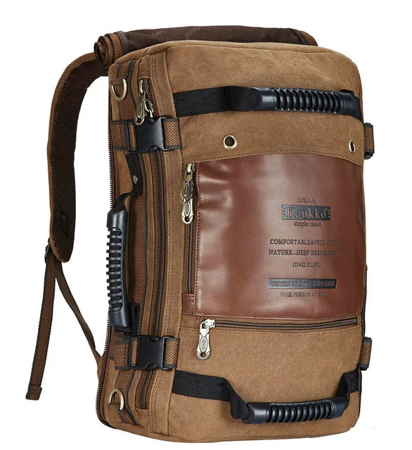 Outdoor Travel Men Backpack Hiking Camping Canvas Rucksack Large Travel Men' Backpack Laptop Retro Canvas Messenger Bags