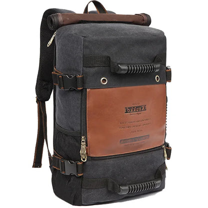 Outdoor Travel Men Backpack Hiking Camping Canvas Rucksack Large Travel Men' Backpack Laptop Retro Canvas Messenger Bags