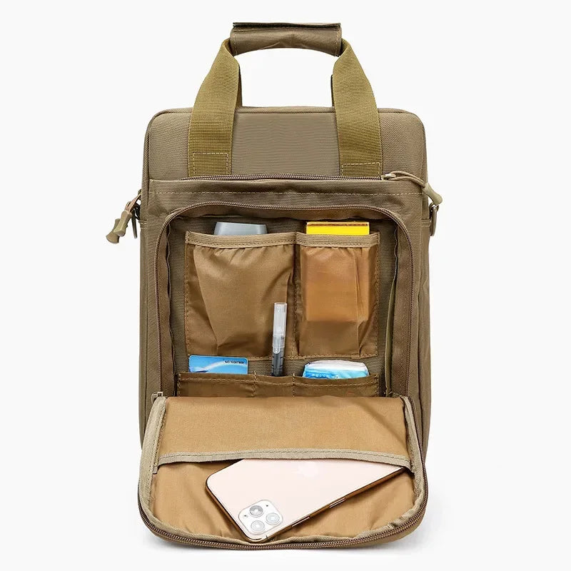 Outdoor Waterproof Shoulder Bag Men's Crossbody Bag Multifunction Tactical Bags Commuter Bag Handbag Nylon Bags
