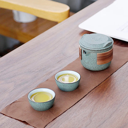 Outdoor travel kung fu ceramic teapot gaiwan tea cup porcelain gaiwan tea sets portable travel tea sets drinkware free shipping