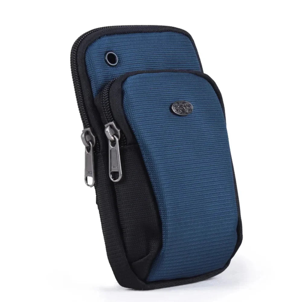 Oxford Belt Fanny Waist Pack Arm Band Bags Unisex Cell Mobile Phone Case Cover Purse Small Money Cross body Shoulder Hook Bag