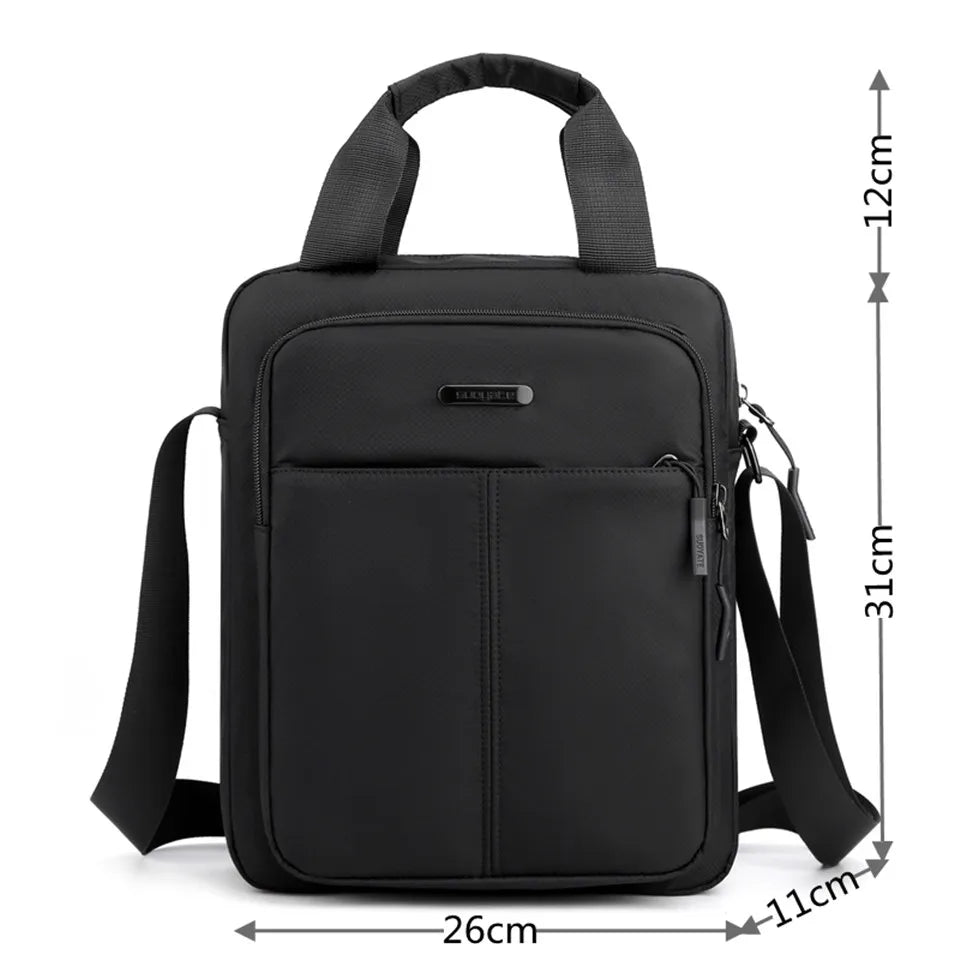 Oxford Crossbody bag for men light shoulder bag pocket waterproof casual Tote black messenger top-handle bag