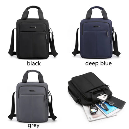 Oxford Crossbody bag for men light shoulder bag pocket waterproof casual Tote black messenger top-handle bag